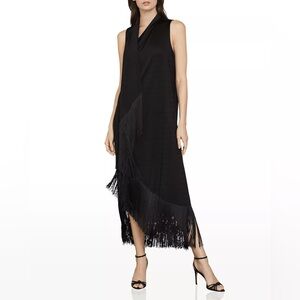 BCBG Fringe Maxi Dress — worn once! size M
